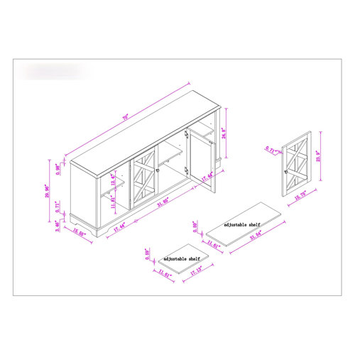 Sand & Stable Portsea TV Stand for TVs up to 80" & Reviews Wayfair